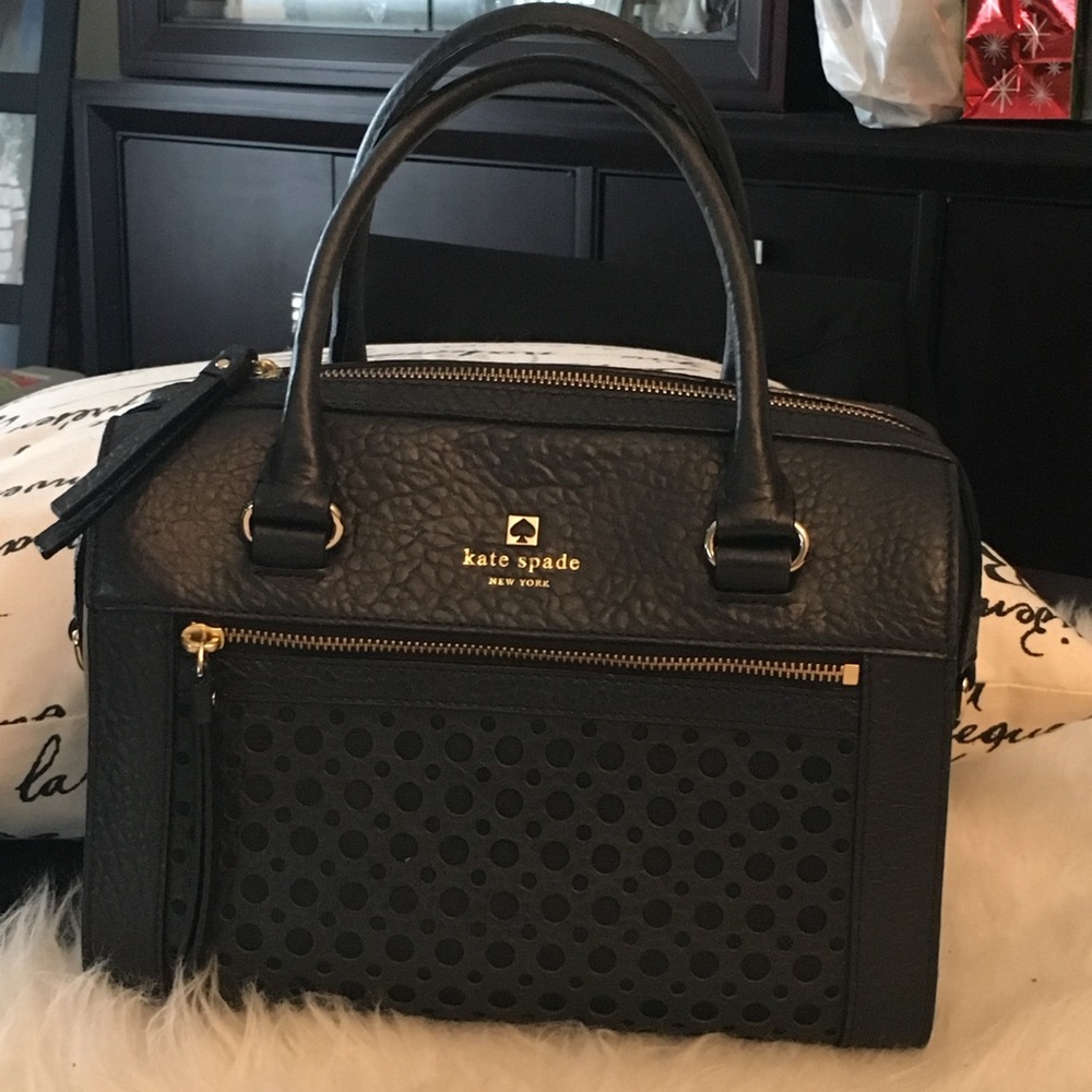Kate Spade Delaney Leather Handbag with Crossbody detachable strap